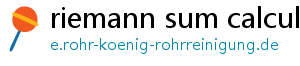 riemann sum calculator